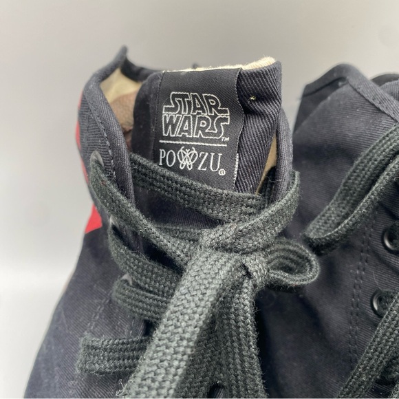 New Po-Zu Star Wars Han Solo High Top Sneakers size 10 men’s, EU 43 NWOB - Picture 3 of 11